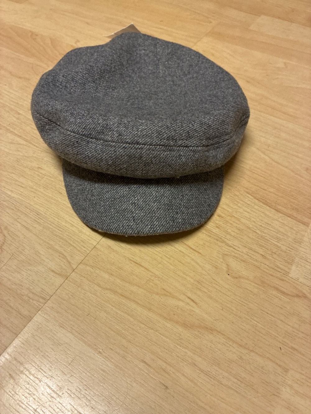 Wool Blend Newsboy Grey Cap Cin Jul